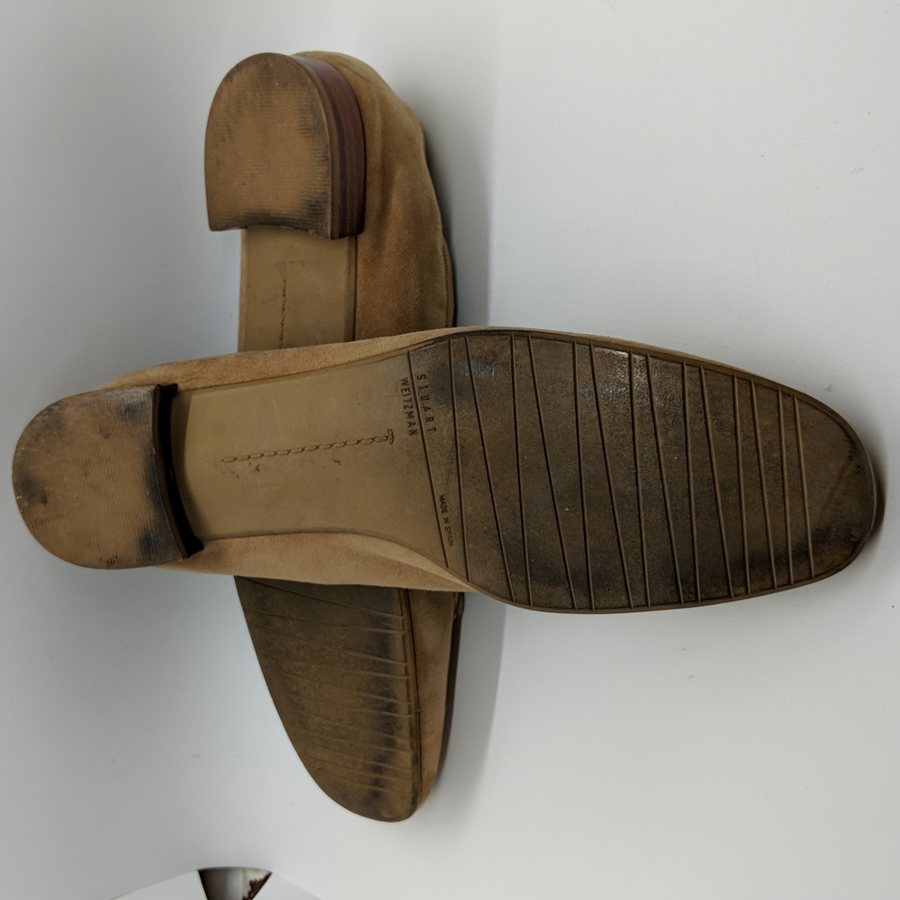 Stuart Weitzman Camel Color Flats.  Size 9.5 - Picture 5 of 15